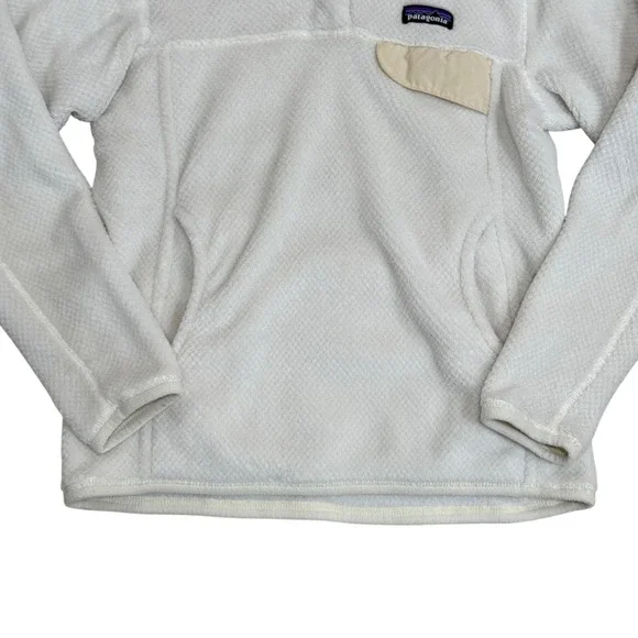 Patagonia Re-Tool Snap-T Pullover Fleece White Raw Linen Women's Small - Picture 3 of 8